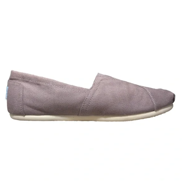 TOMS Alpargata Taupe Canvas Slip-Ons - Picture 7 of 11